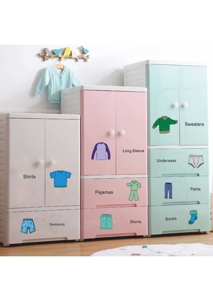 Erkek Çocuk Dolap Düzenleyici Sticker-Etiket modelleri