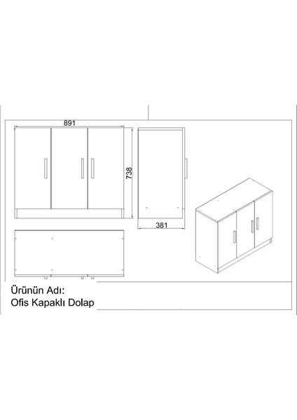 Robin Home Verona Abce Ofis Büro Masa Takımı