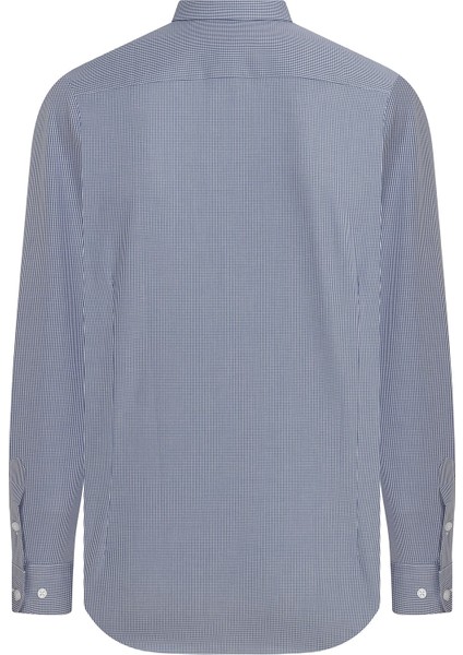 Erkek Slim Fit Pötikare Lacivert Gömlek fiyatları
