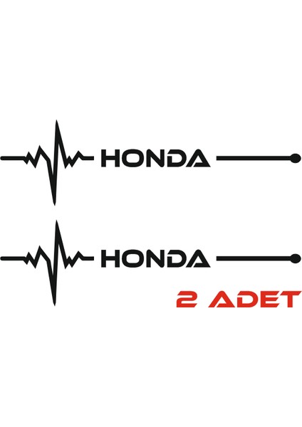 Honda Nabız Sticker 30 cm x 8 cm