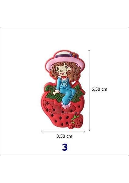 Çocuk Odası Mobilya Kulp Dolap Düğme Çilek Kız No:3
