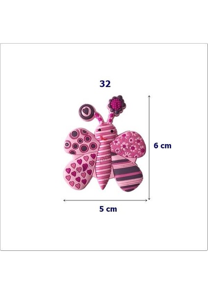 Çocuk Odası Mobilya Kulp Dolap Düğme Pembe Kelebek No:32 fiyatları