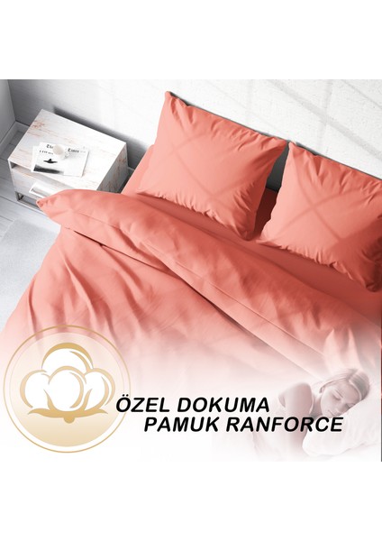 Somon Lux Pamuk Ranforce Çift Kişilik Nevresim Takımı