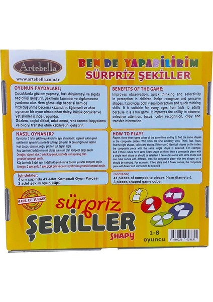 AZOYN009 Sürpriz Şekiller (Shapy) modelleri