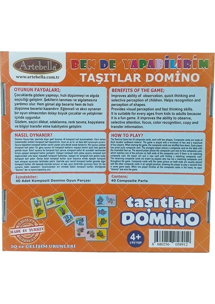 AZOYN015 Taşıtlar Domino