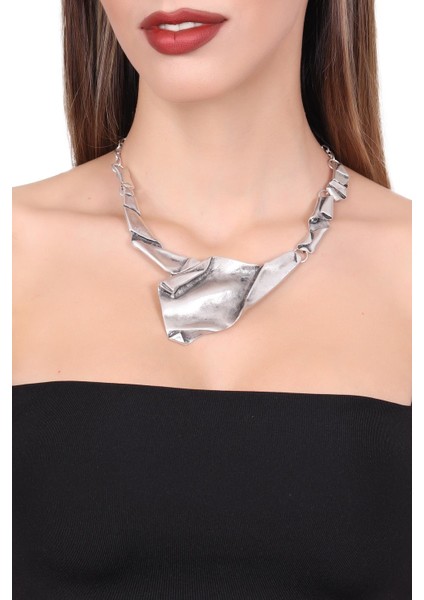 Kadın Antik Gümüş Kaplama Bohem Kolye modelleri