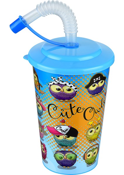 Tuffex Kapaklı Pipetli Bardak