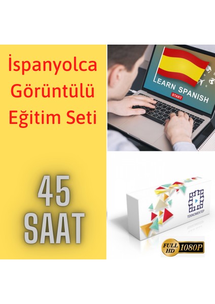 Enine Boyuna Eğitim İspanyolca Görüntülü Eğitim Seti