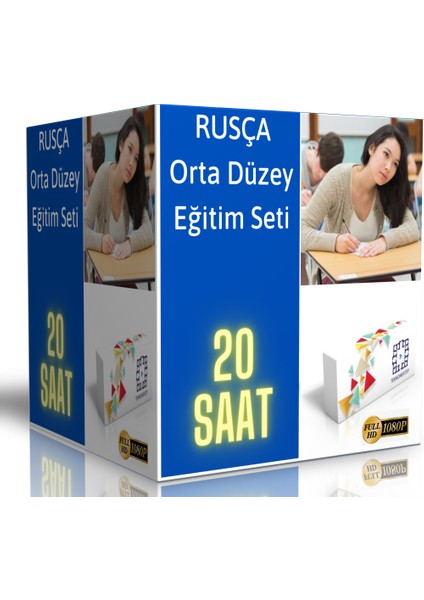 Enine Boyuna Eğitim Rusça Orta Düzey Görüntülü Eğitim Seti