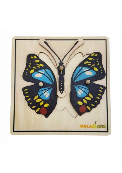Montessori Kelebek Puzzle