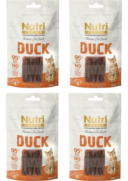 Duck 4 Adet Ördek Etli Tahılsız Kedi Ödülü 50 gr