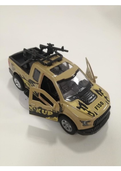 Farbu Oyuncak 4x4 Pick-Up 1/32 Ölçekli Askeri Jeep