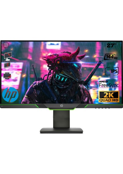 X27I 27" 144Hz 4ms (Hdmı+Display) Freesync 2K QHD IPS Oyuncu Monitör 8GC08AA