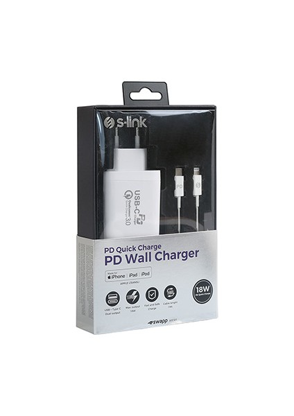 IP-SW30 18W Type C To Lightning C94 Lisanslı Hızlı Şarj Cihazı