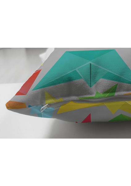 Origami Gemiler Çift Taraflı Dijital Baskılı Modern Süet Yastık Kılıfı modelleri