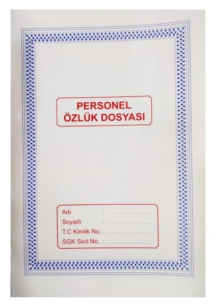 Personel Özlük Dosyası 24'lü