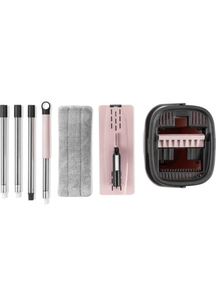 Tablet Magic Flat Mop Yer Duvar Silme Microfiber Paspas + 2 Bez