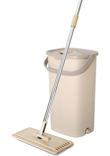 Mop Tablet Mop Krem 5 L + Yedek Mikrofiber Mop Bez 4 Ade