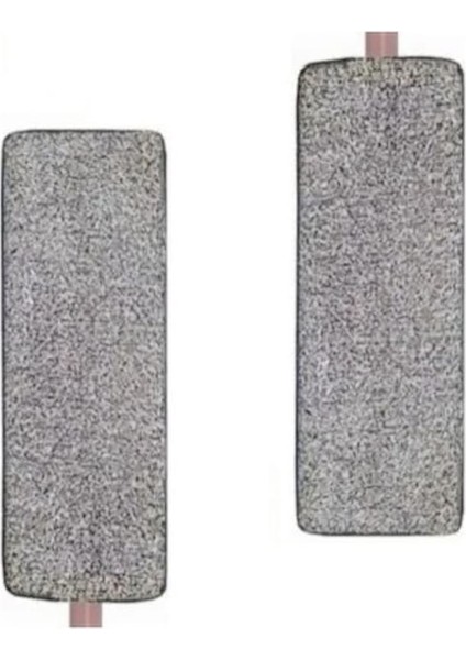 Spin Mop Mikrofiber Tablet Mop Yedek Bezi 4 Gri 12 X 33