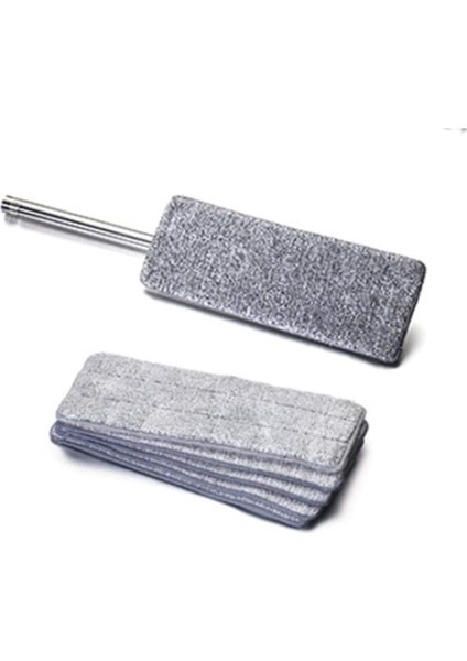 Spin Mop Mikrofiber Tablet Mop Yedek Bezi 4 Gri 12 X 33