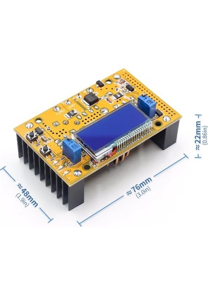 Dc-Dc Converter LCD Ekran Voltaj Akım Göstergeli 10-32V -> 11-60V