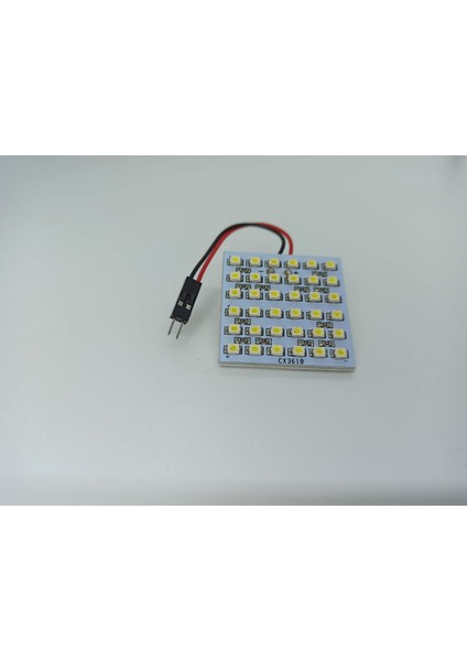 Araç Içi Oto Aydınlatma Tepe Lambası 36 Smd 5050 LED Proje Panel Tavan Lamba 33-40MM