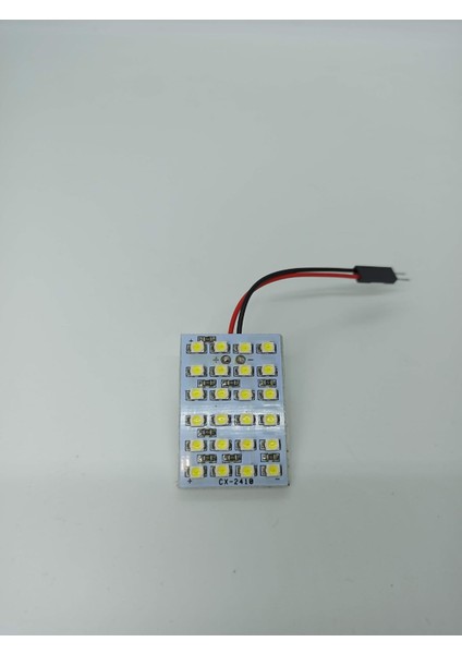 Araç Içi Oto Aydınlatma Tepe Lambası 24 Smd 5050 LED Proje Panel Tavan Lamba 33-40MM