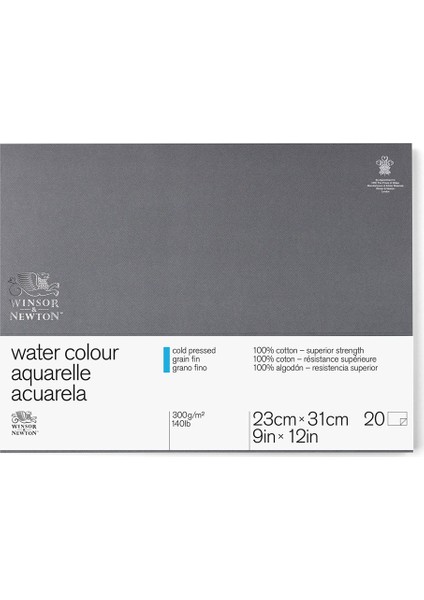Professional Sulu Boya Bloğu Soğuk Baskı 300 gr 23 x 31 cm
