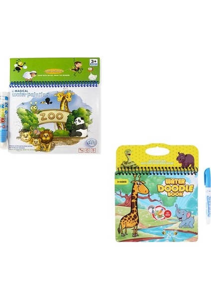 Magic Water Orman Diyarı ve Hayvanat Bahçesi Sihirli Boyama Kitabı
