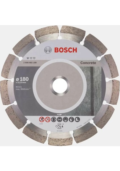Elmas Kesme Diski Beton Için 180MM