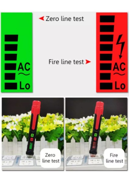 12-1000V Temassız Ac Gerilim Test Dedektörü Dijital Ölçüm Cihazı