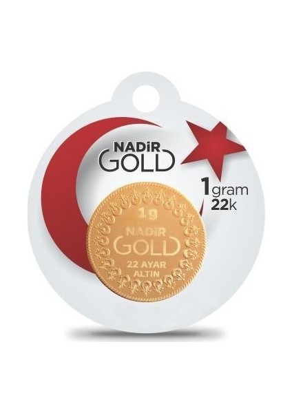 Gold 22 Ayar Külçe Gram Altın 1 Gr. (Yuvarlak)