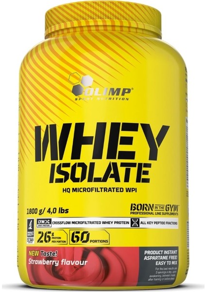 Whey Isolate Protein Tozu 1800 gr Çilek + Performence Shaker