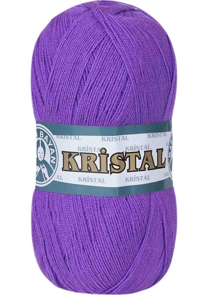 Kristal El Örgü İpi Mor 059