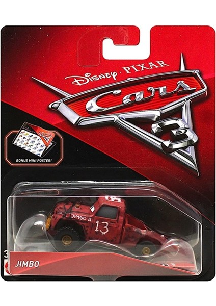 Cars 3 Tekli Karakter Araçlar DXV29 DXV40 Jimbo