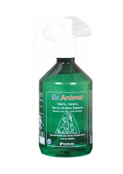 Dr. Animal 500 ml Yara , Cilt ve Göz Bakım Solüsyonu