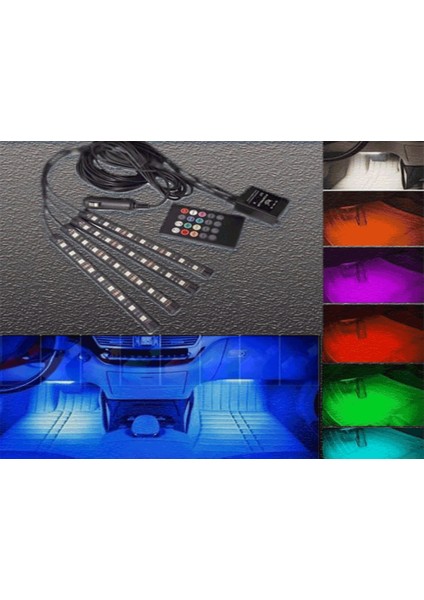 Ford Mustang 1964-1972 Ayak Altı Led 12 Ledli Çok Fonksiyonlu