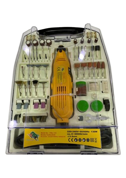 Italy Style 300 Parça 6 Kademeli Mini Taşlama Hobi Gravür Seti