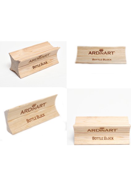 Bottle Block 6’ Lı Ahşap Şaraplık, Ahşap Şarap Rafı