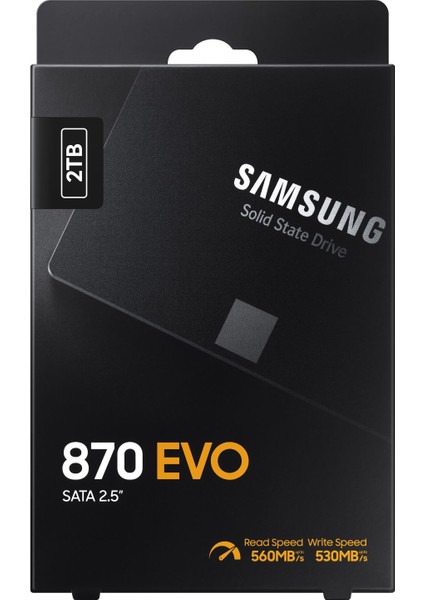 2TB MZ-77E2T0BW 870 EVO SSD 2.5" SATA3 SSD 560-530 Harddisk