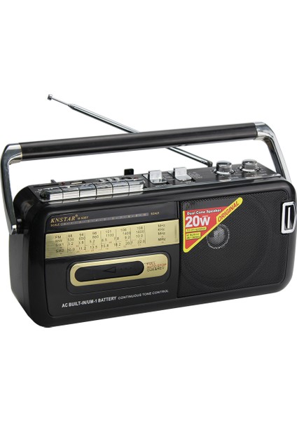 M-50BT Bluetooth + USB + Sd + Fm Radyo Kaset Çalar