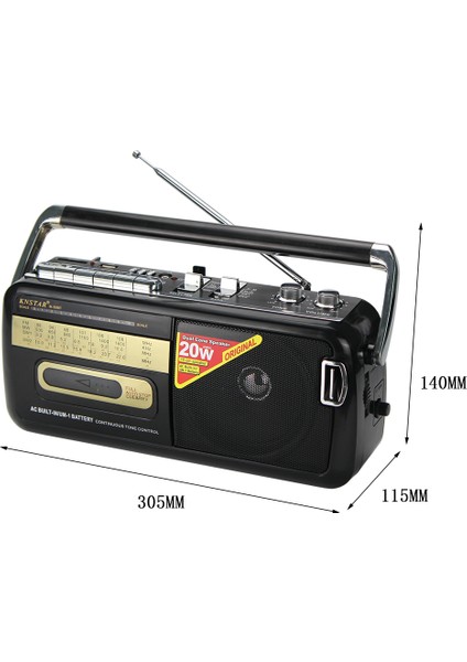 M-50BT Bluetooth + USB + Sd + Fm Radyo Kaset Çalar