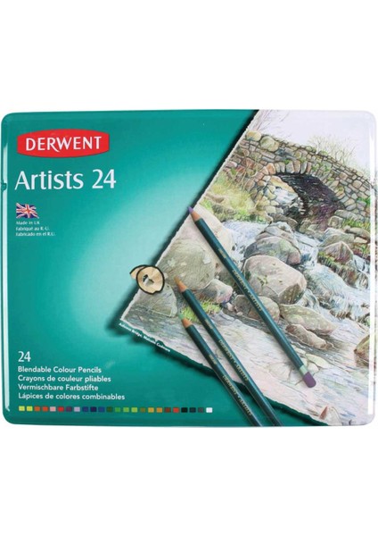 Artists' Kuruboya Kalem Seti Metal Kutu 24 Renk fırsatları