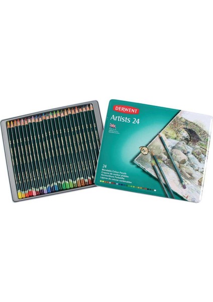 Artists' Kuruboya Kalem Seti Metal Kutu 24 Renk indirimleri