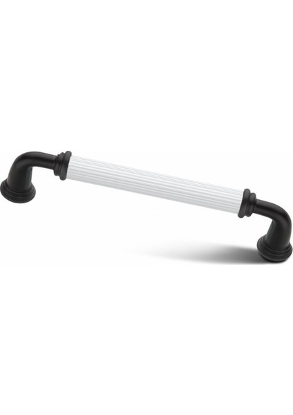 Interio Melis Beyaz Siyah Lüks Mobilya Dolap Çekmece Kulp 160mm