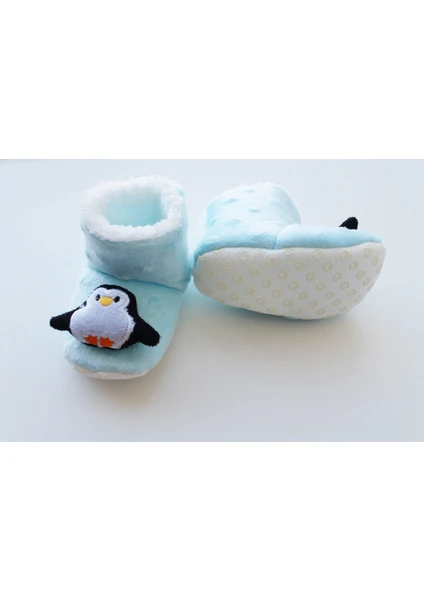 Puppis Baby Mavi Penguen Panduf 12 - 18 Ay