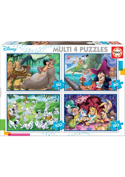 Puzzle Multi 4 In 1 Disney Class 18105