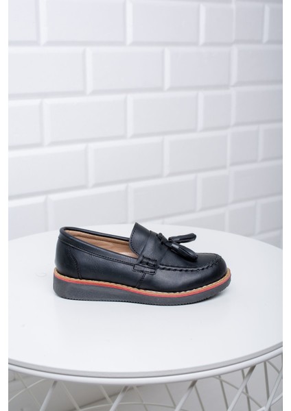 Püsküllü Ortapedik Termo Taban Erkek Çocuk Ayakkabı