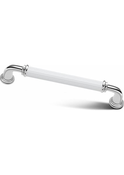 Interio Melis Beyaz Krom Lüks Mobilya Dolap Çekmece Kulp 160MM