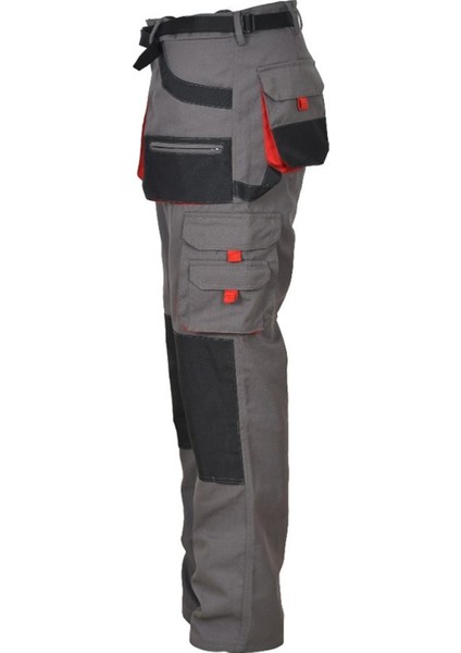 Orange Safety Mervem Tactical Pantolon Harman Karışımı Gri